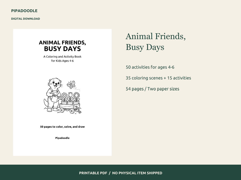 Animal Friends, Busy Days — preview 1