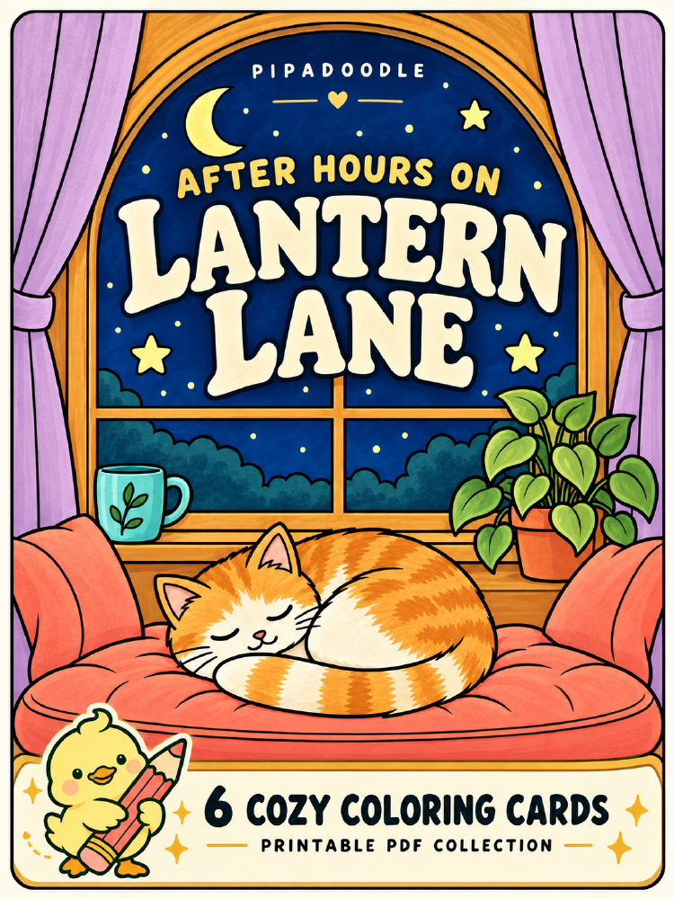 After Hours on Lantern Lane — illustrated collection cover