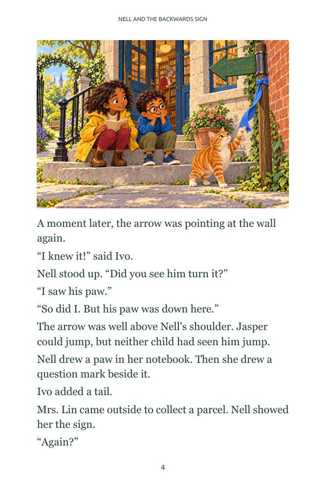 Nell and the Backwards Sign, selected page 7