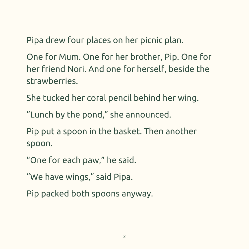 Pipa and the Picnic That Moved, selected page 2