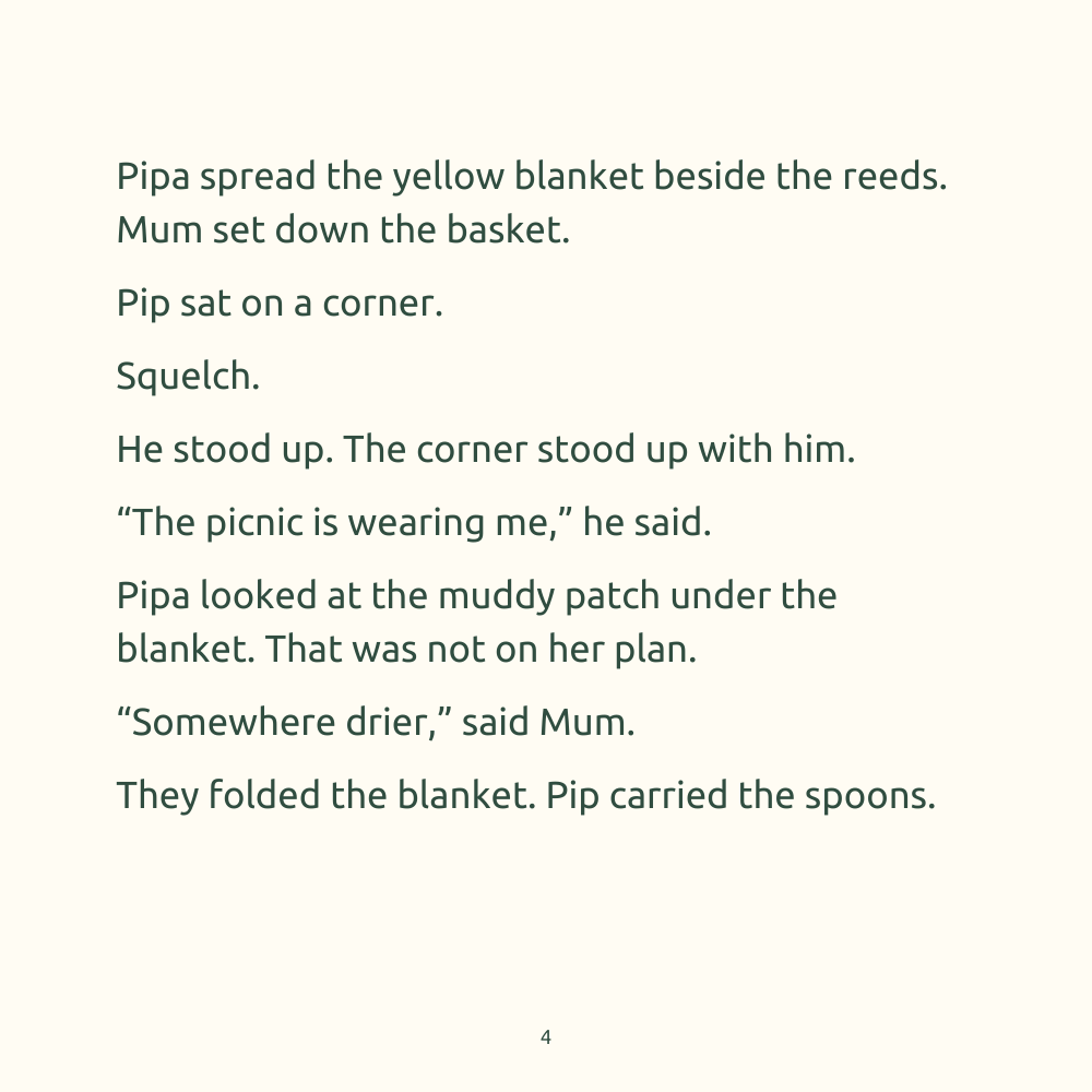 Pipa and the Picnic That Moved, selected page 4