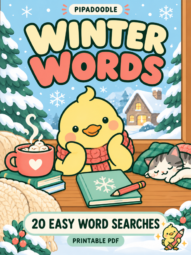 Winter Words — illustrated collection cover